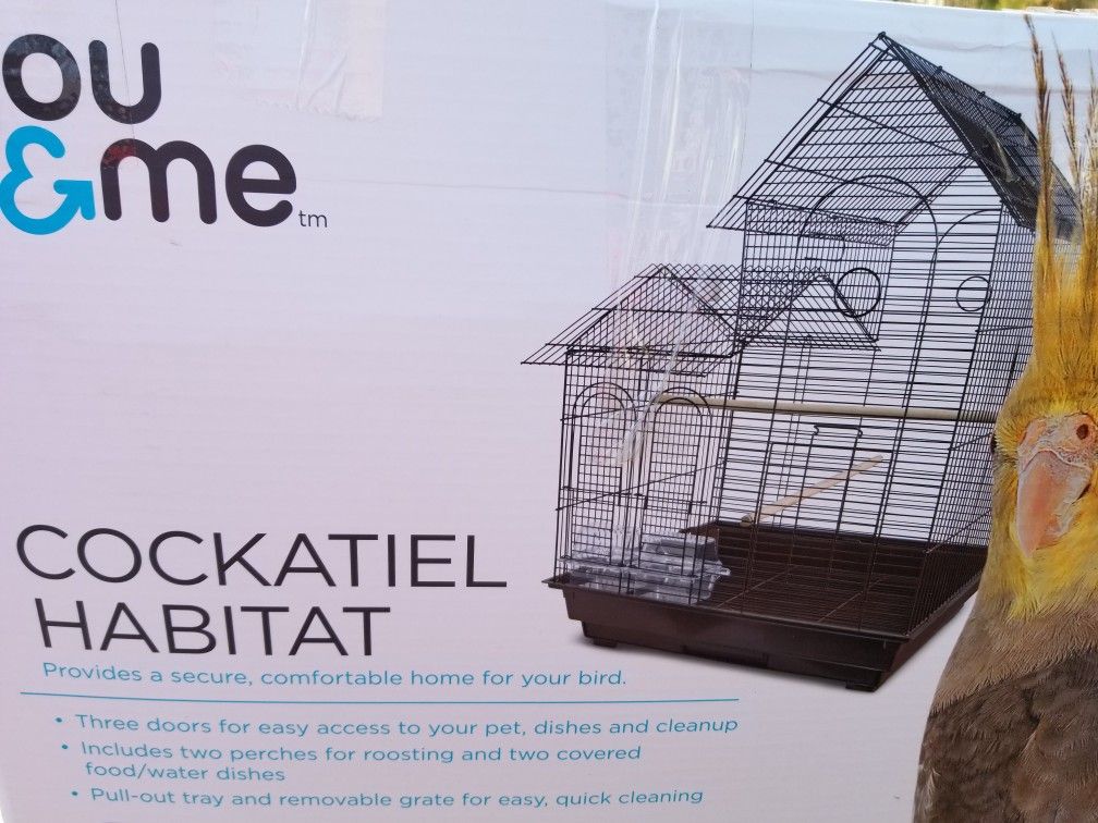 COCKATIEL BIRD CAGE, NEW