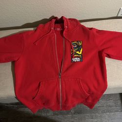 Red Supreme Zip Up Size small