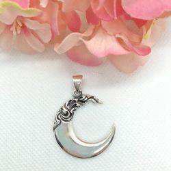 We See The Same Moon Pendant 