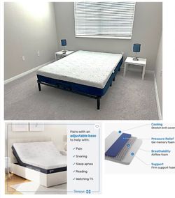 Queen bed frame and mattress FREE