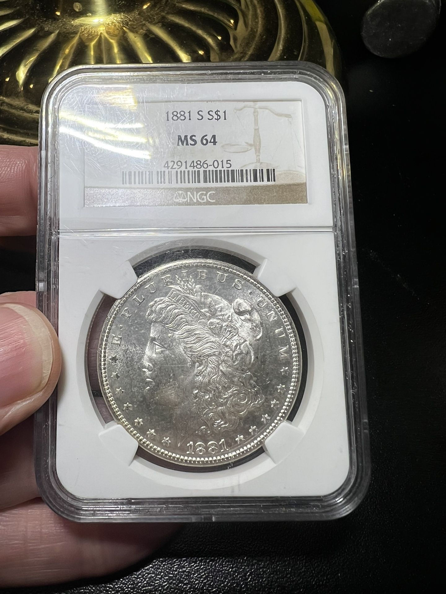 MS 64 1881 S Morgan Silver Dollar