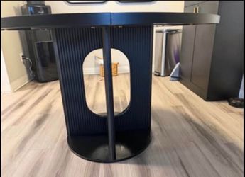 Wooden black dining table