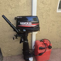 Boat Motor & Fuel Tank