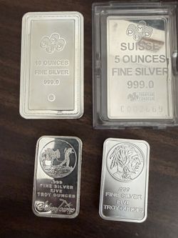 25 Oz Silver Bars 999