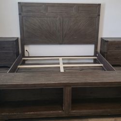King-size Bed Frame And 1 Night Stand