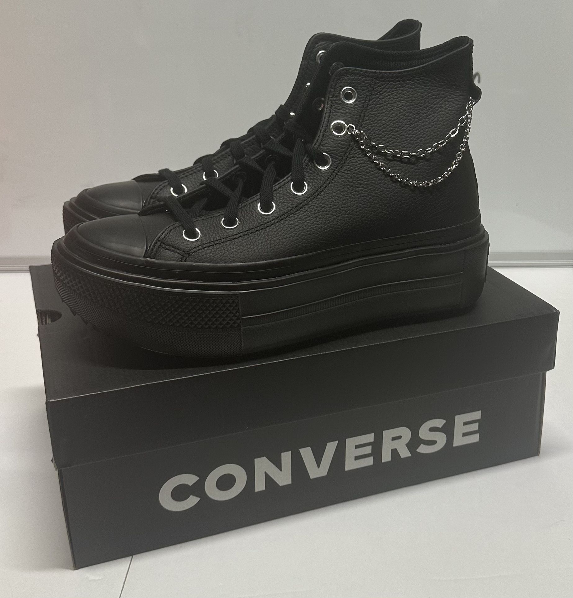 Converse Chuck Taylor Double Stack Platform Chains (Size 8.5 Women’s)