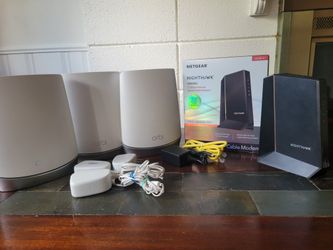 Full House Netgear Modem And Router Bundle