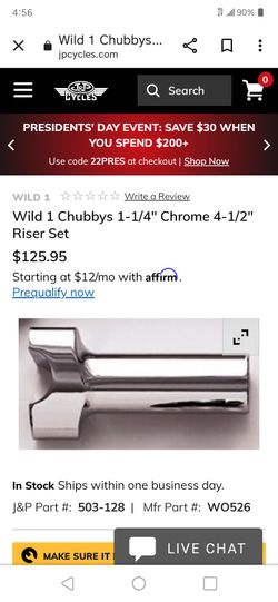 Harley Davidson 4 1/2 "  Risers