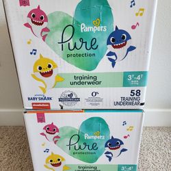 Pampers Pure Protection Training Underwear 3t-4t 116 Count Diapers