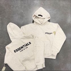 Essential light oatmeal hoodie