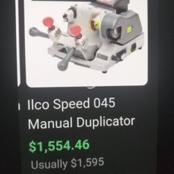 ****ILCO KEY CUTTING MACHINE USED 6X ORSO LIKE NEW LOOK AT PICS**