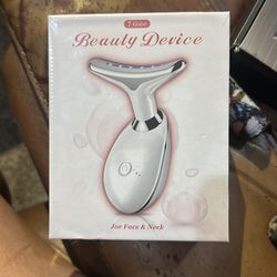 multifunctional 7-color LED Photon Skin Tightening and Anti-Aging Beauty Device designed for the face and neck.