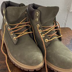 Olive Green Timberland Boots Youth 5.5