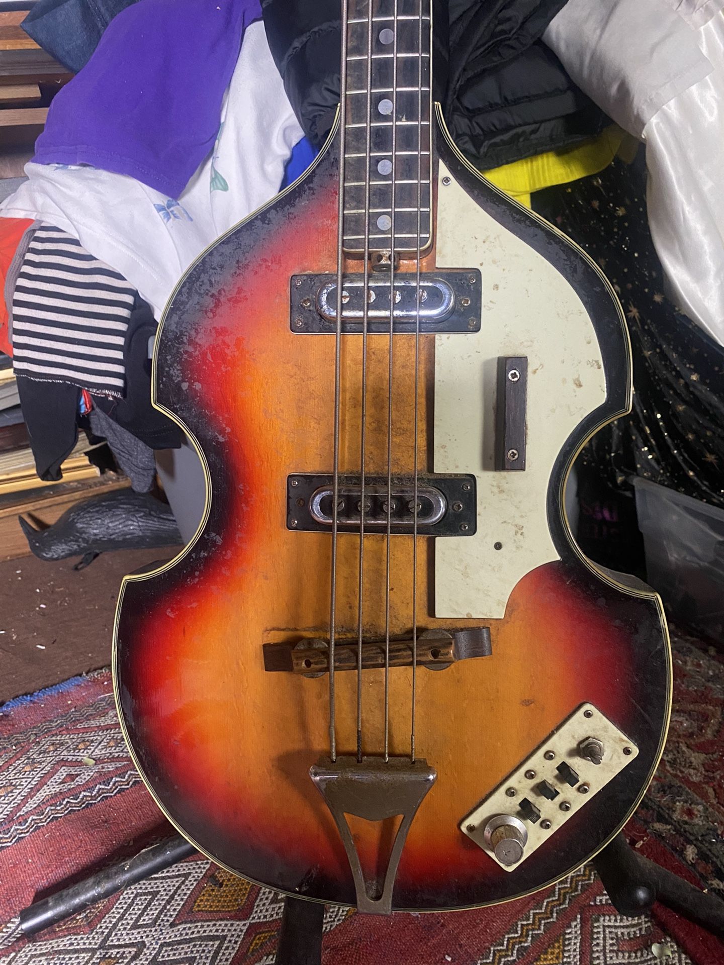 Hollow Body Electric Bass Guitar