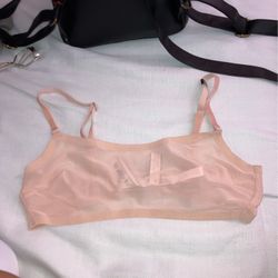 See Through Victoria Secrets Light Pink Bralette
