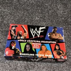 WWE WWF Wrestling Entertainment Federation Trivia Game 1998 Vintage Classic Used