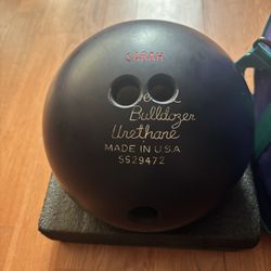 Vintage Brunswick Bulldozer Urethane bowling ball