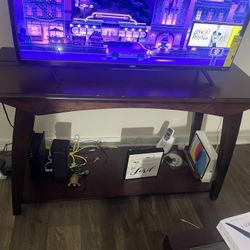 Wooden Coffee Table And Tv Stand