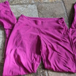 Genuine ivivva by Lululemon Pink Leggings size 14