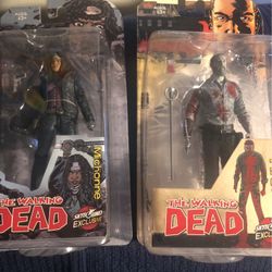 Walking Dead Rick & Michonne Figures. New. The