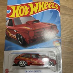 Hot Wheels '76 Chevy Chevette Red HW Drag Strip 2023 M Case