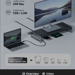 ANKER 675 USB-C DOCKING STATION 12-IN-1 MONITOR STAND WIRELESS