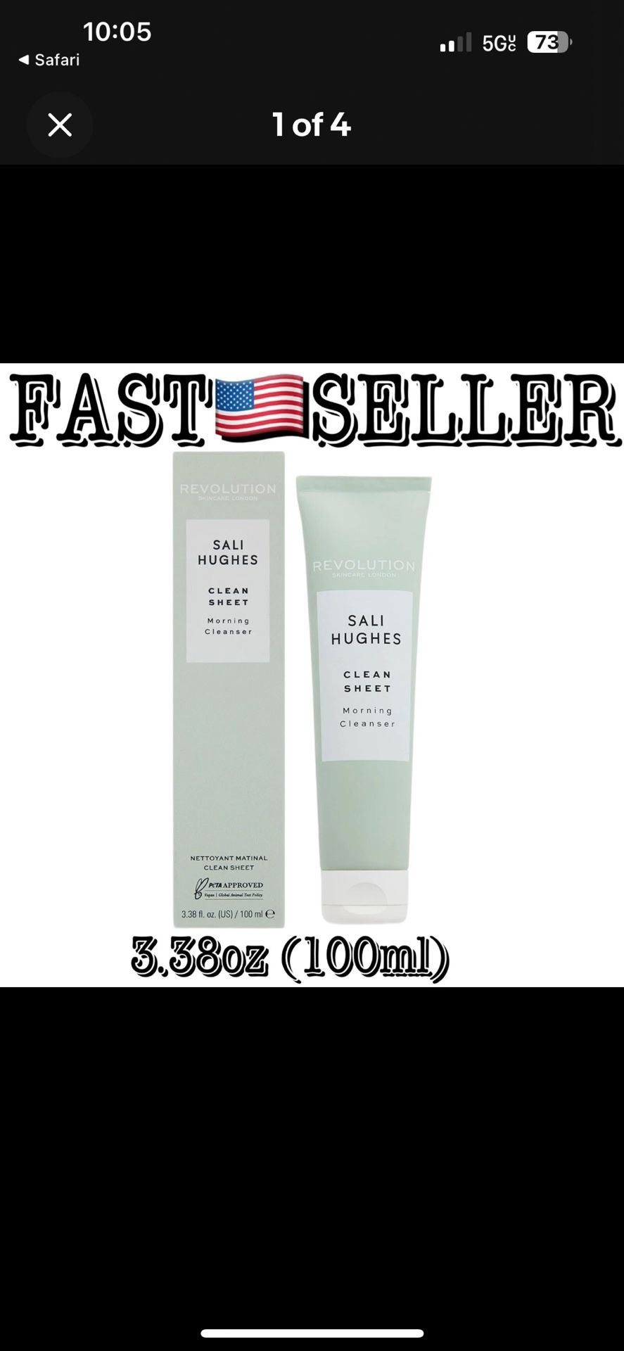 Revolution Skin Sali Hughes Clean Sheet Morning Cleanser 100ml