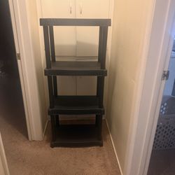 Plastic 4 tier shelf