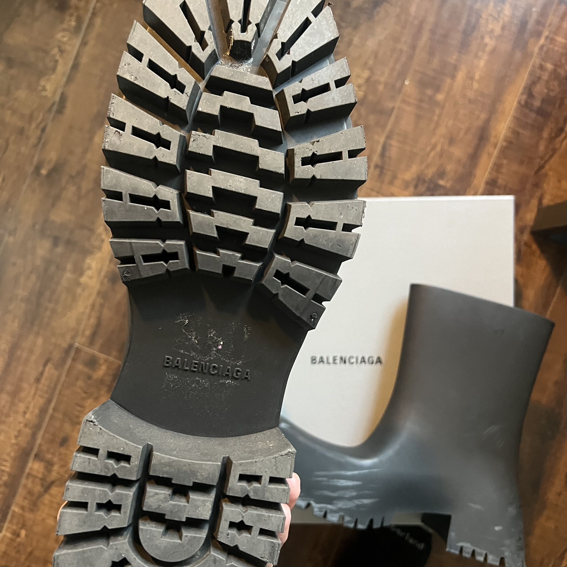 Balenciaga trooper boots