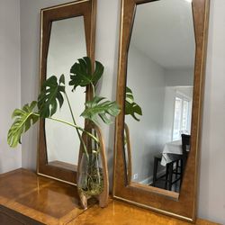 Pair Of Mid Century Mirrors 