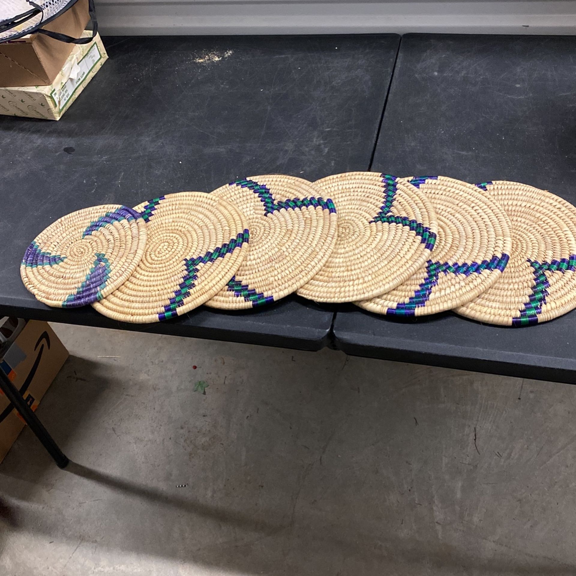 African Hand-woven Plate Mats