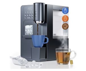3-in-1 Water Dispenser with Ice Maker - Coffee Maker Countertop Bullet Ice