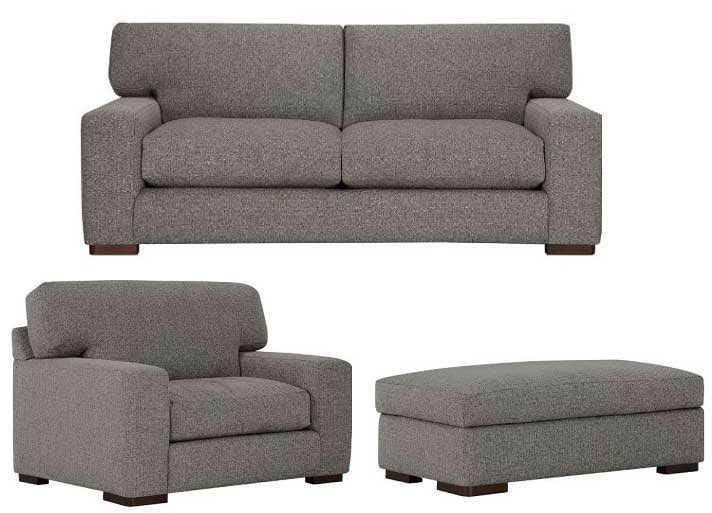 Like New Down-Filled Set - Sofa+Dbl Chair+Ottoman