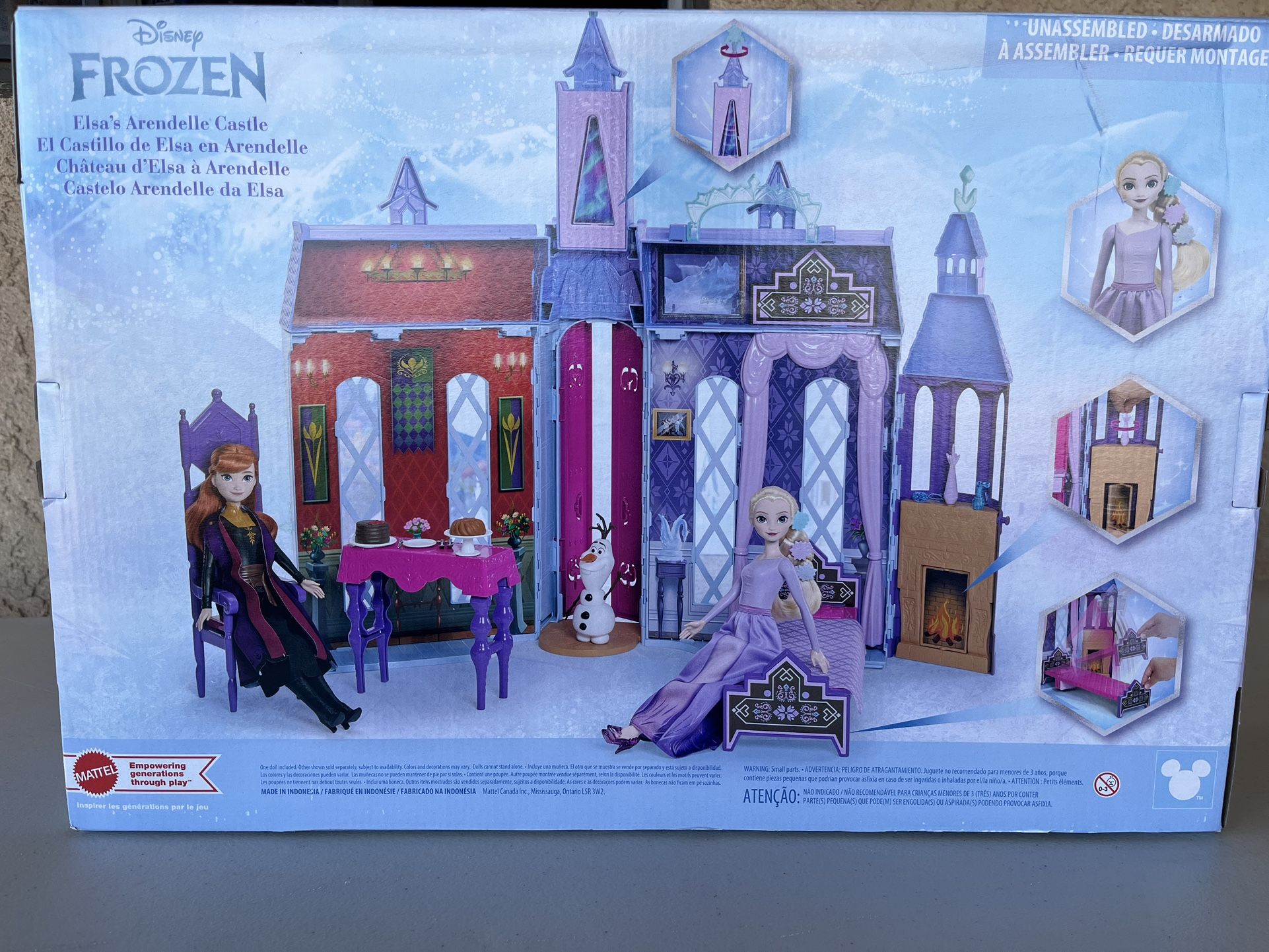 FROZEN Castle And Doll Playset By Mattel 