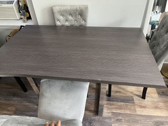 Modern, Gray, Sturdy Table. Good Condition 