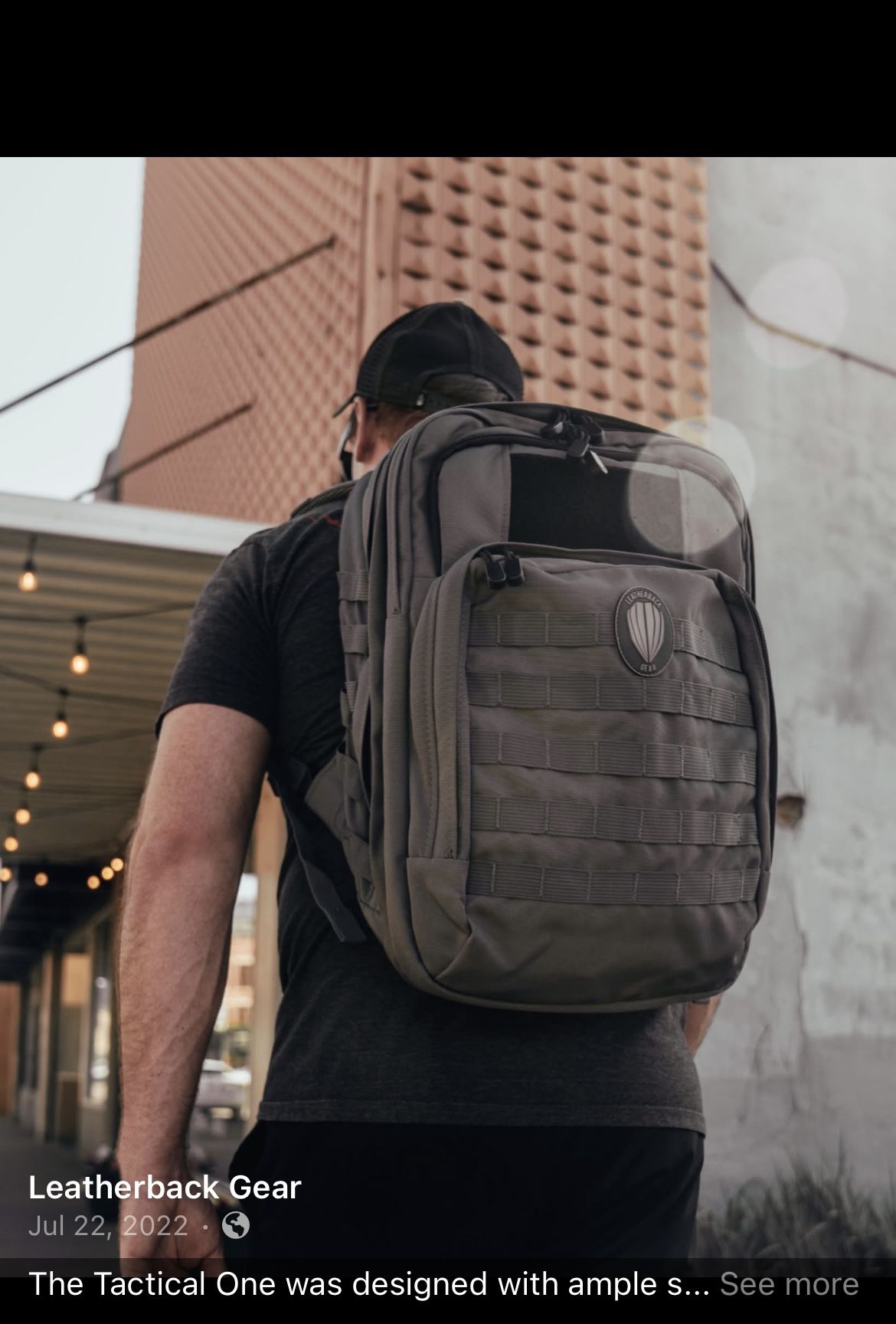 Leatherback Bulletproof Backpack