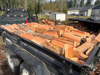 Dried and seasoned firewood