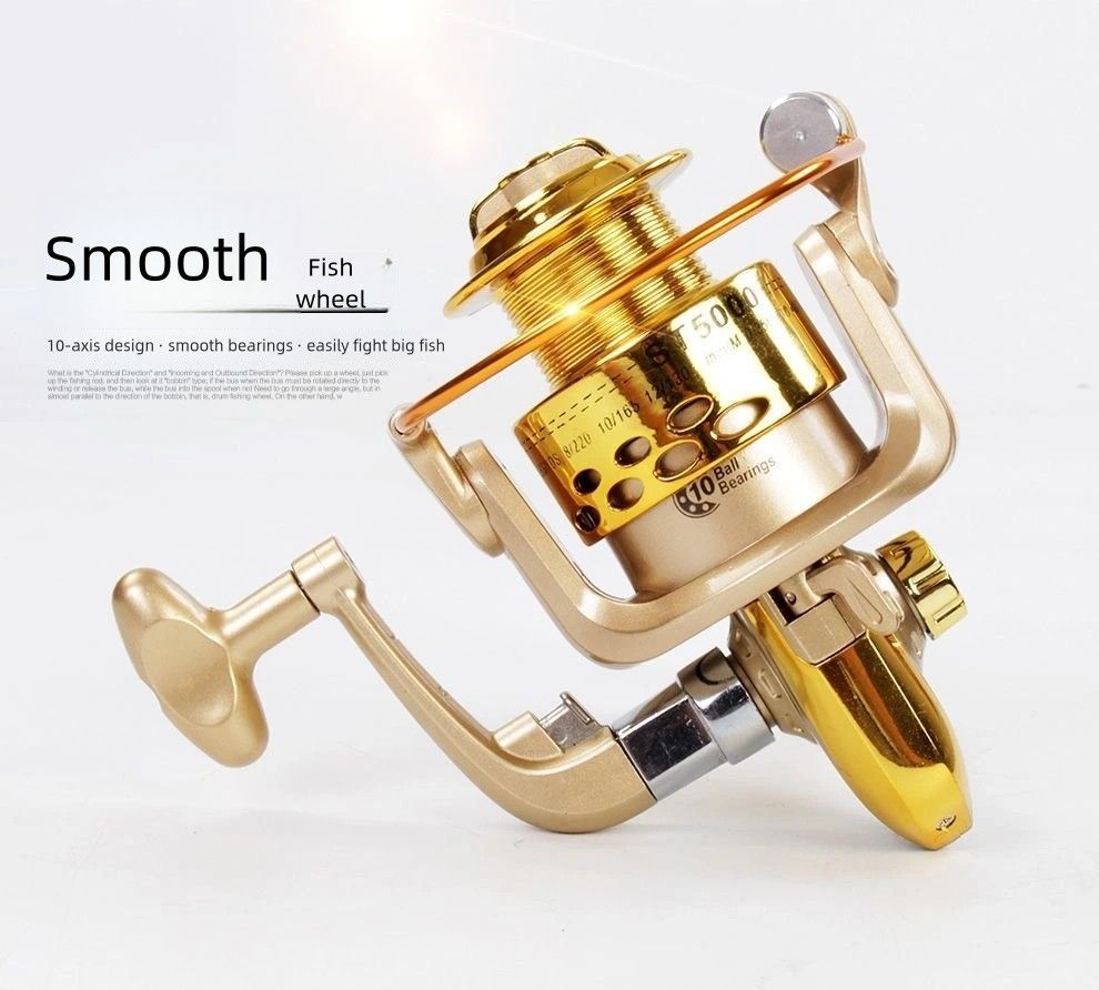 Diwa Spinning Fishing Reels for Saltwater Freshwater 1000 2000 3000 4000 5000 6000 Series Fishing Spool Left/Right Interchangeable Trout Carp Spinning