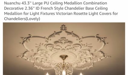 Ceiling medallion decorative chandelier base ceiling French style new