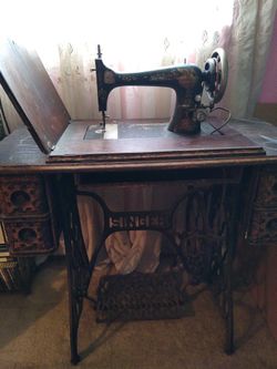 Old Antique Singer Sewing Machine