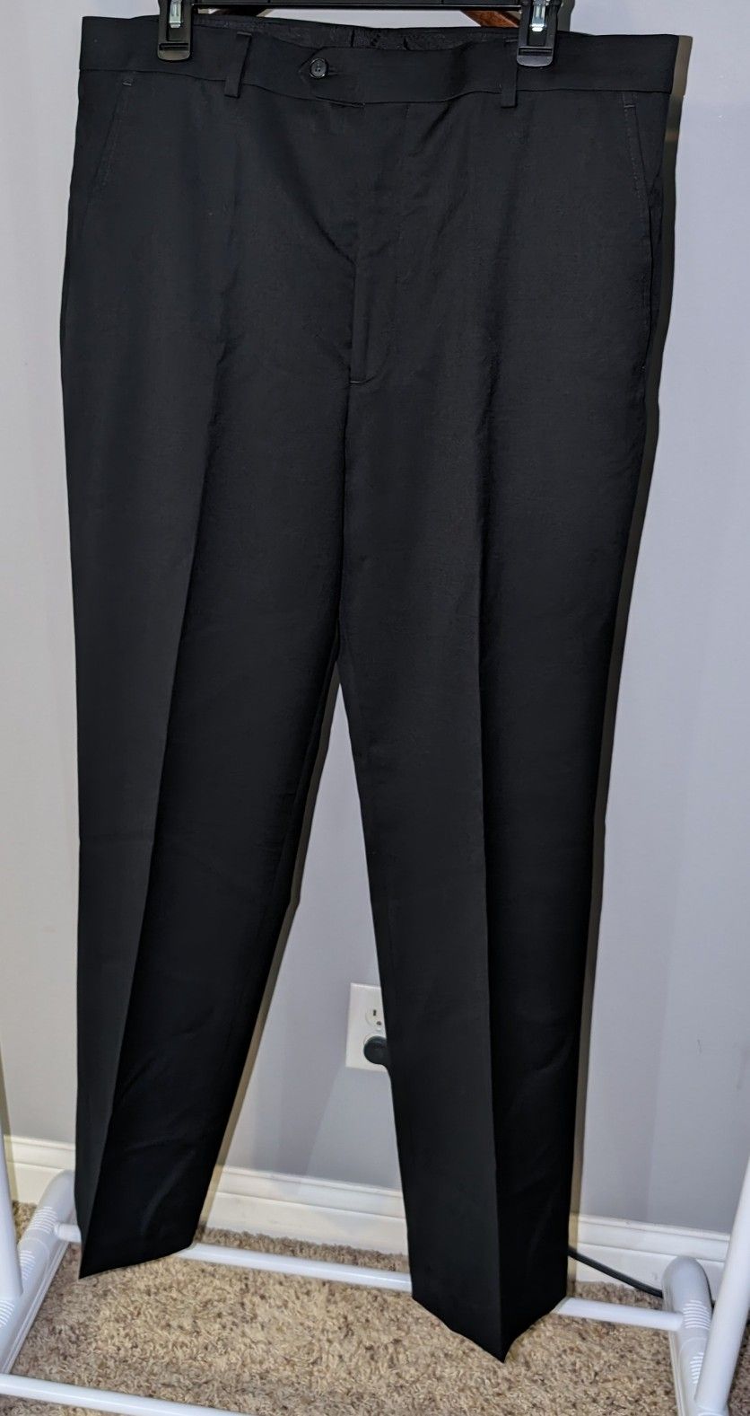 Men's Black Dress Pants - Stafford - 36 × 34 👖