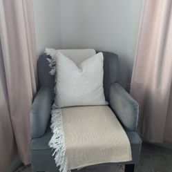 Grey Accent Chair/ Like New