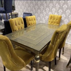 New Dining Table With 6 Chairs - Delivery And Financing Available 