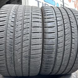 2 Used 285/30/19 Michelin Pilot Sport AS3+ Tires 
