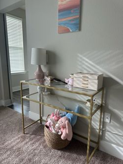 Glass Console Table