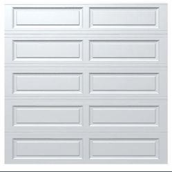 Wayne Dalton Classic Steel Model 9605 8-ft x 8-ft 10 R-Value Insulated White Single Garage Door