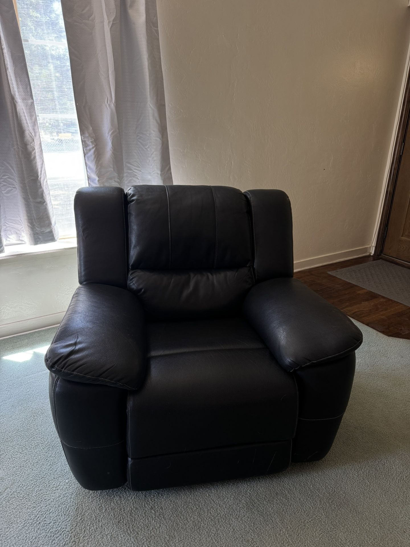 Black Leather Recliner