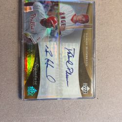 2005 Upper Deck Reflections Dual Signature Ryan Howard / Dallas McPherson Auto