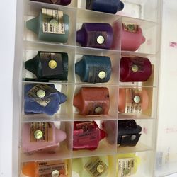 Vintage Wax Melt Scent Sample Kit Lot Assorted Fragrance Display Case