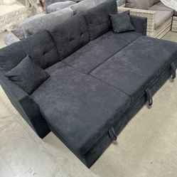 New! Reversible Sectional Sofa Bed, Sofabed, Sectional, Sofa, Couch, Sectional Sofa, Sectional With Storage Chaise, Small Living Room Sectional, Couch